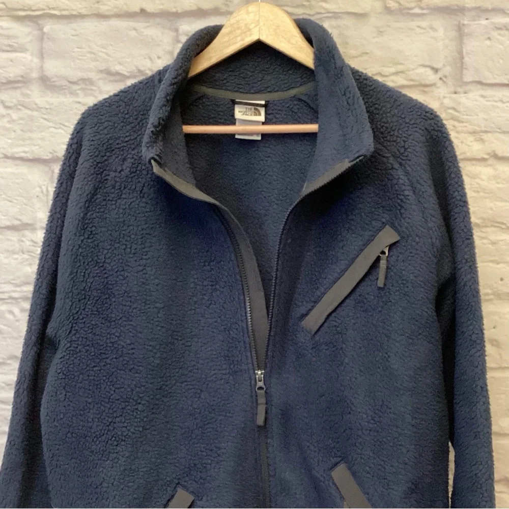 The North Face XL Cragmont Fleece Men’s Jacket Full Zip Blue Gray